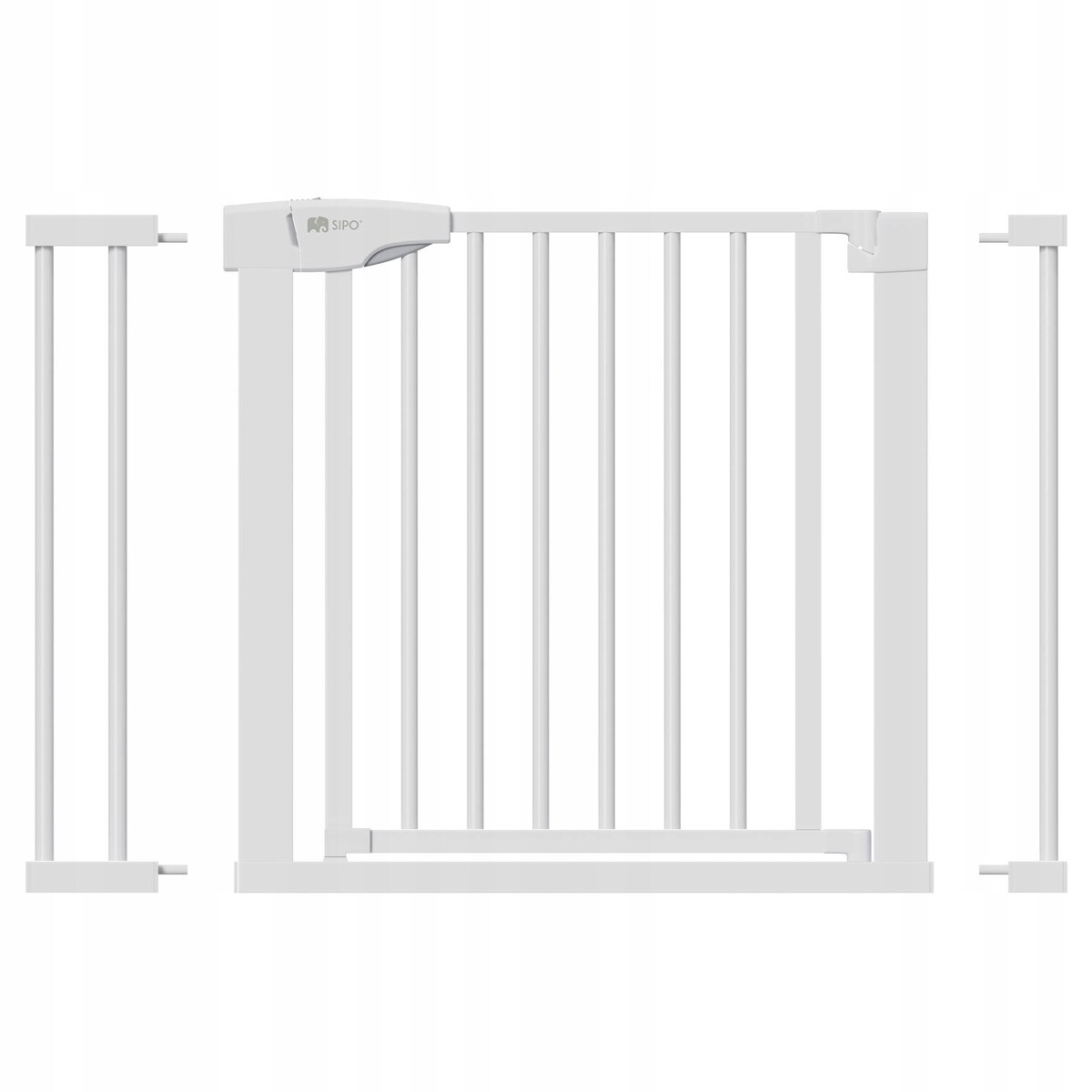 bramka na schody zabezpieczająca, barierka ochronna, sipo, 75-103 cm, biała