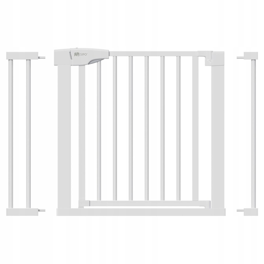 bramka na schody zabezpieczająca, barierka ochronna, sipo, 75-103 cm, biała