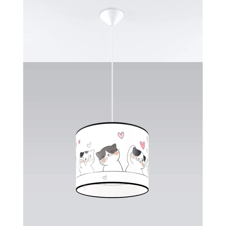 Lampa wisząca CAT 30 biała
