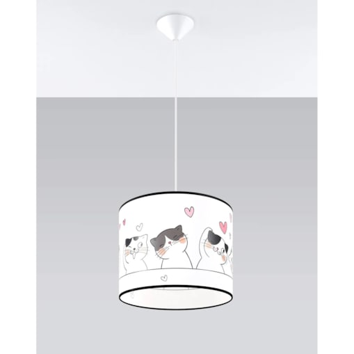 Lampa wisząca CAT 30 biała