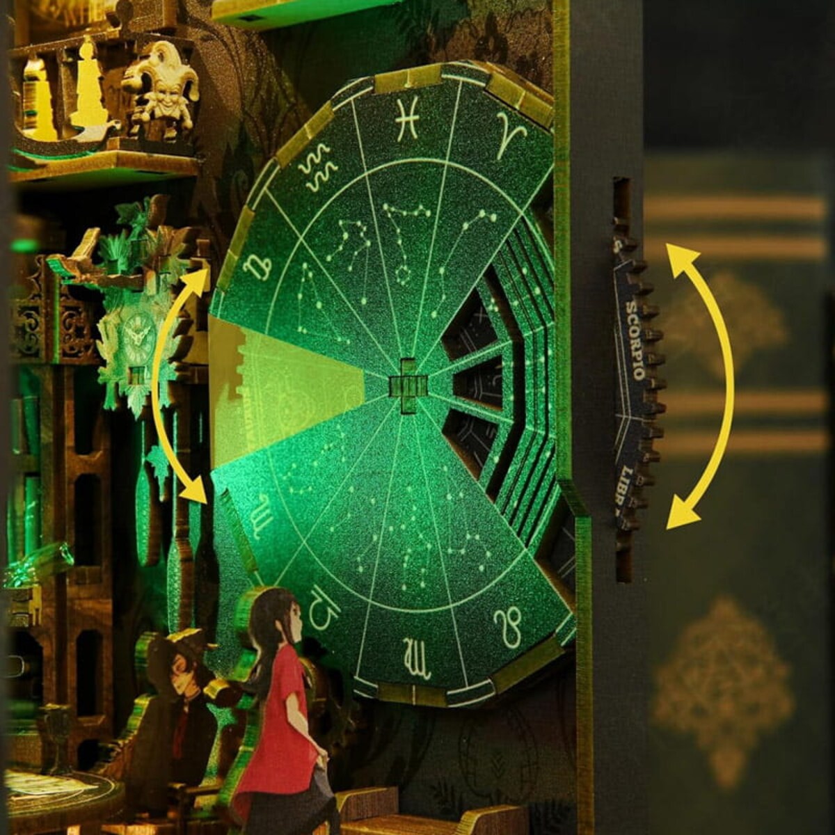 Miniaturowy domek Book Nook - Karty tarota