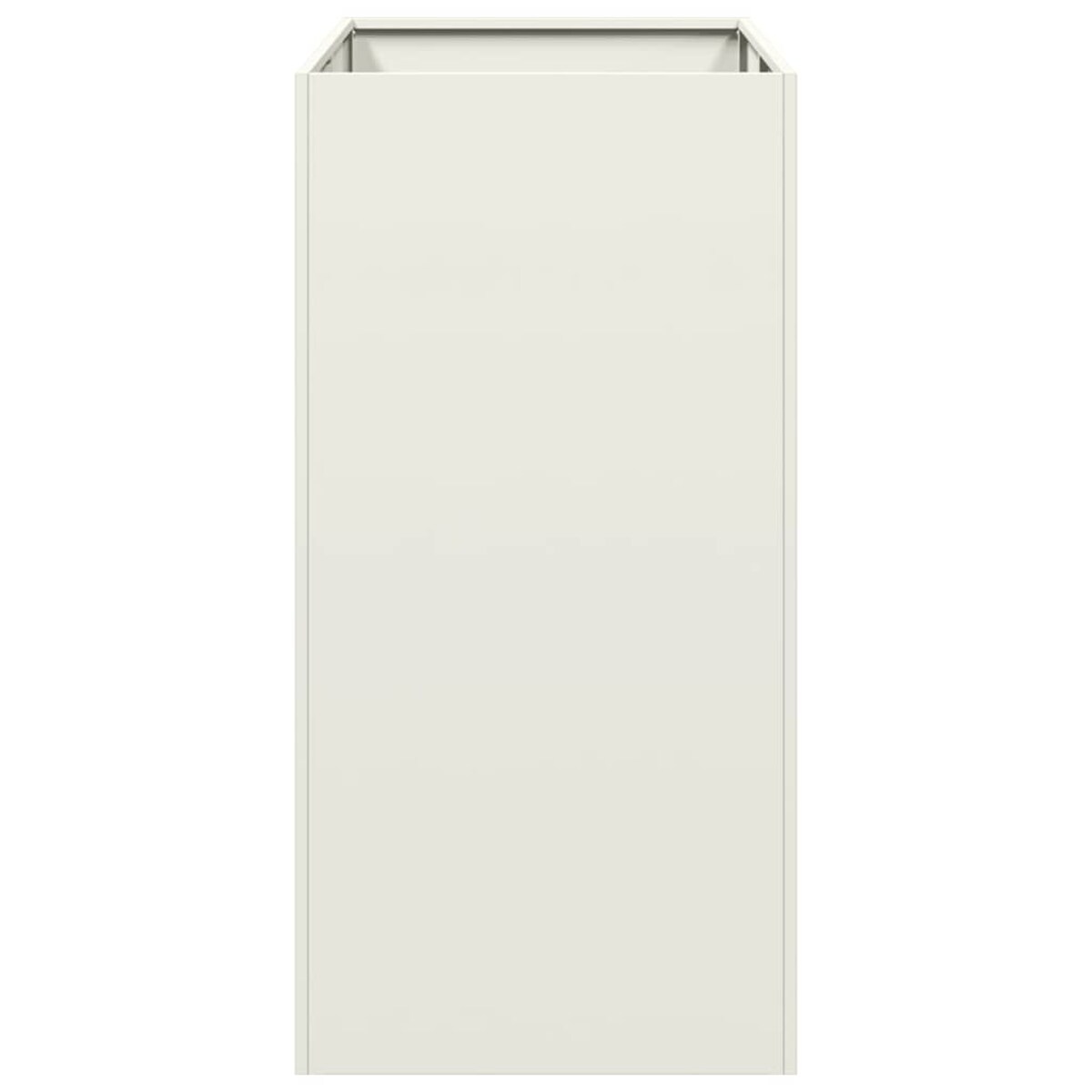 vidaXL Doniczka Biała 40x80x80 cm Stalowa