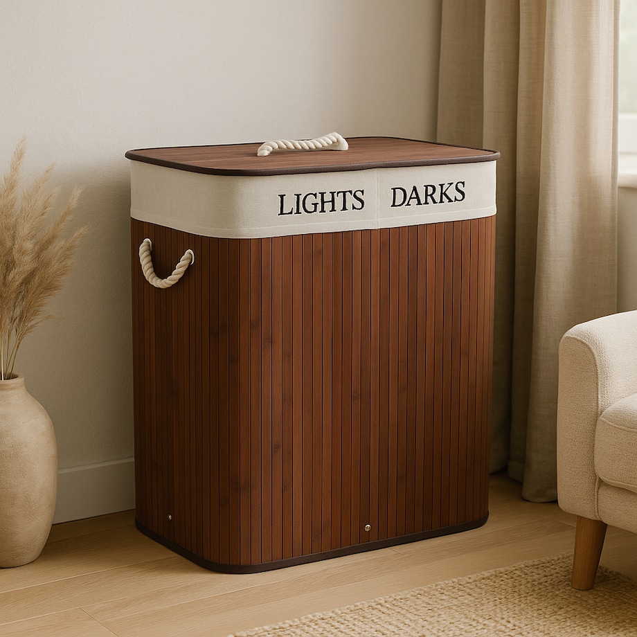 Kosz na pranie 60x52x32 cm LIGHTS DARKS