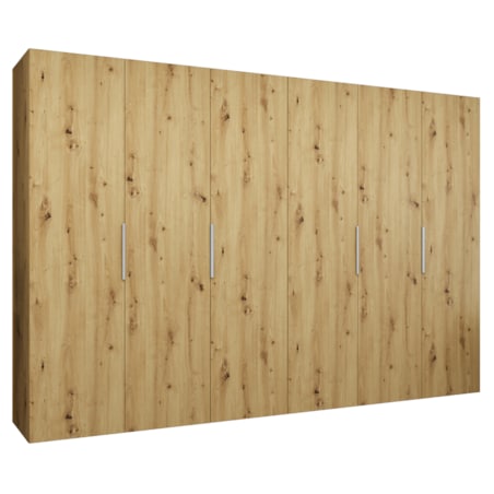 Szafa uchylna otwierana MARBELLA 1 300 wys. 202 cm Artisan + u. Czarny