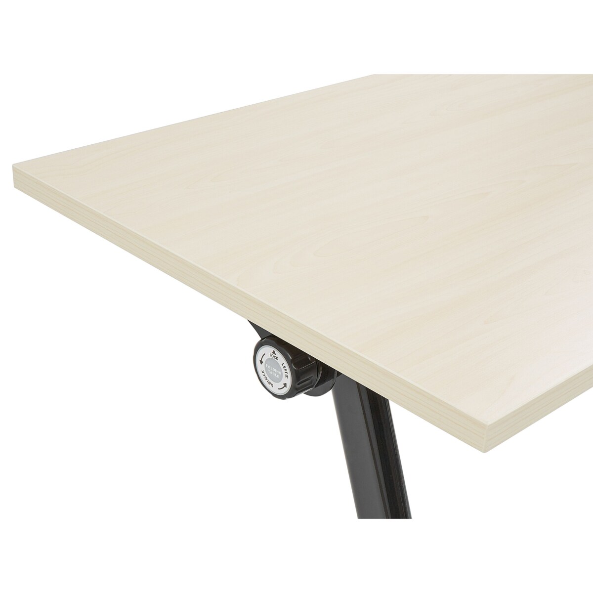 Składane biurko BENDI Jasnobrązowy 160 cm 60 cm Z kółkami