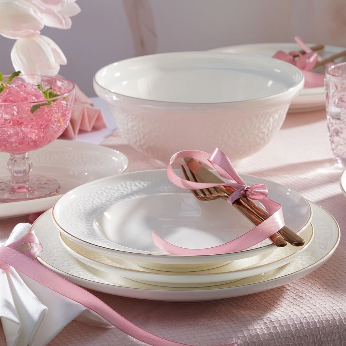 VILLA ITALIA Serwis obiadowy porcelanowy na 6 osób IDALIA