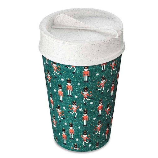 Kubek na kawę na wynos ISO TO GO, 400 ml, wzór geometryczny, KOZIOL