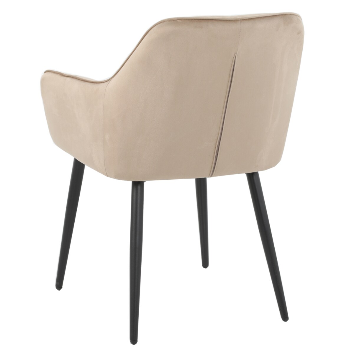 Krzesło brązowe welurowe ELIOR coffee tapicerowane do salonu jadalni