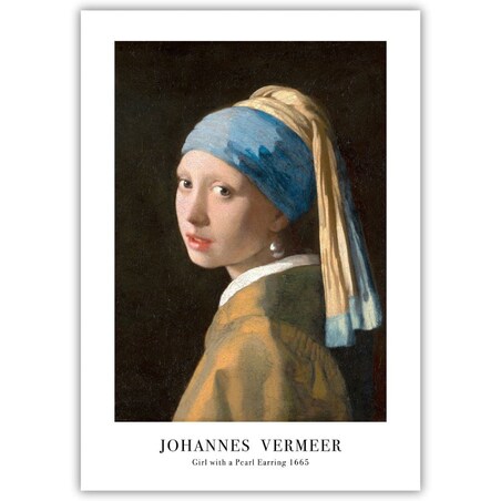 plakat johannes vermeer girl with a pearl earring 50x70