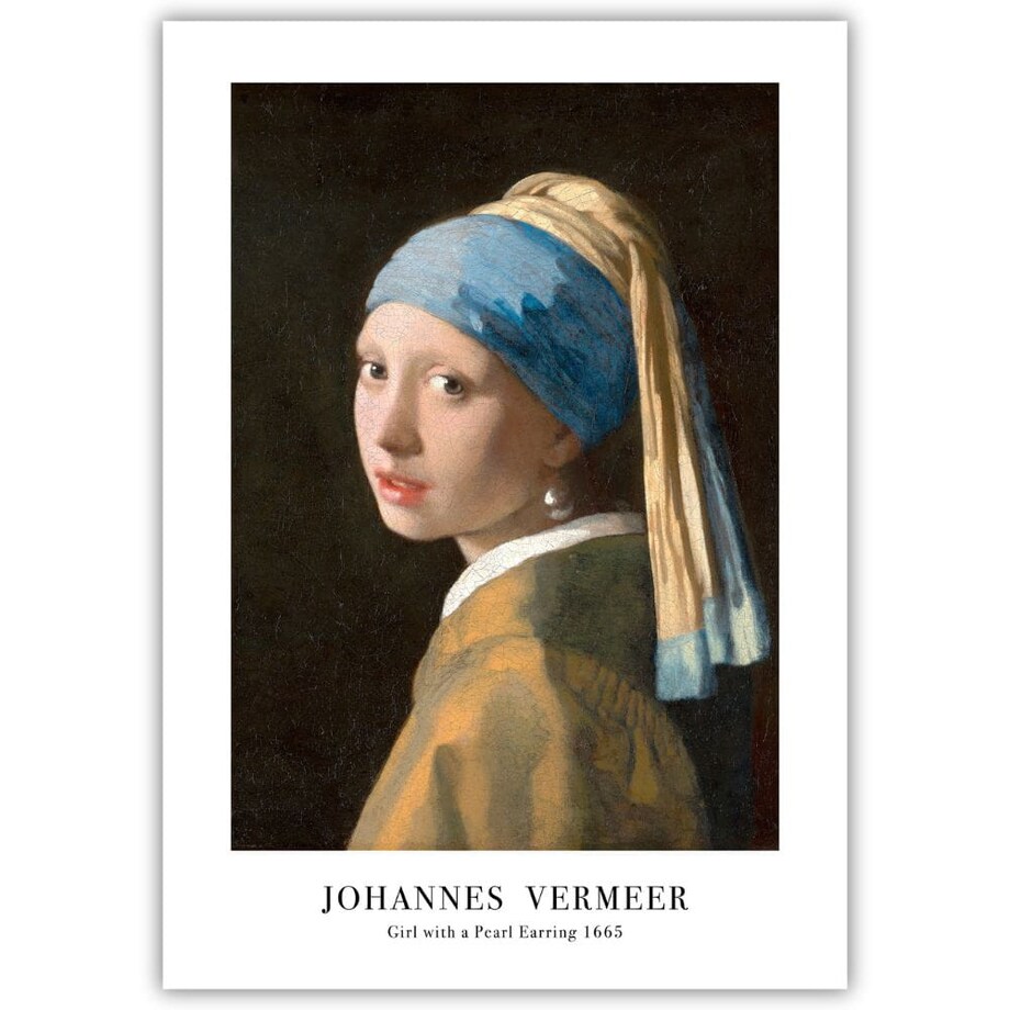 plakat johannes vermeer girl with a pearl earring 50x70
