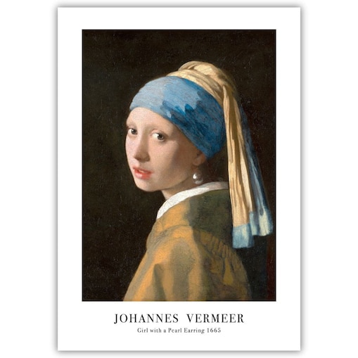 plakat johannes vermeer girl with a pearl earring 50x70