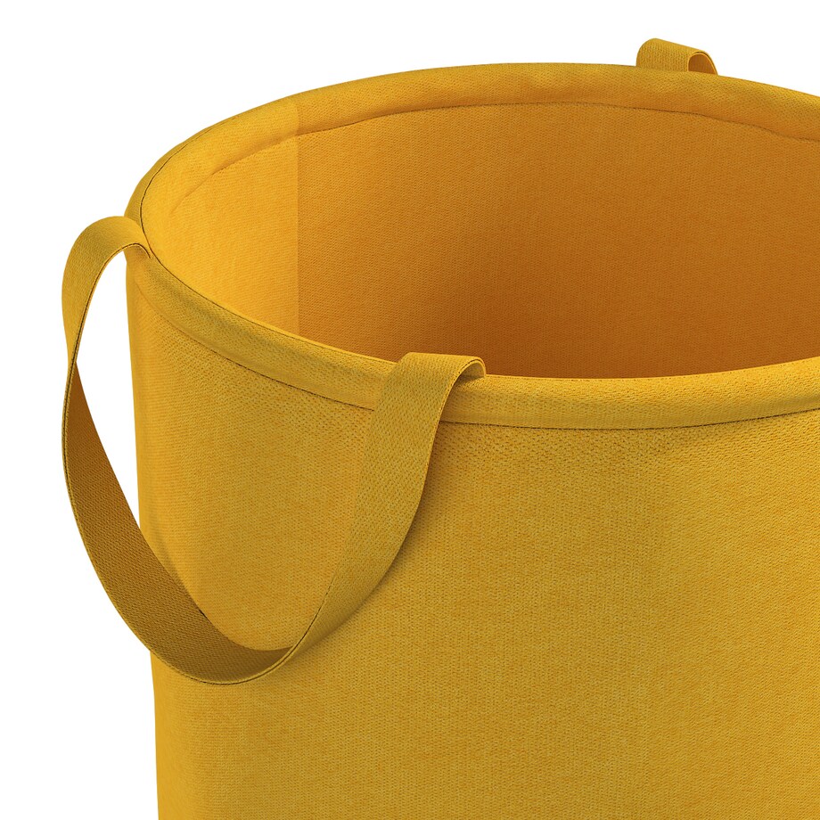 Kosz na zabawki Tobi, musztardowy szenil, 30x40cm, Lollipop