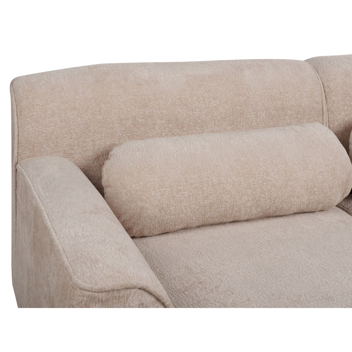 Narożnik szenilowy prawostronny beżowy SIMOS