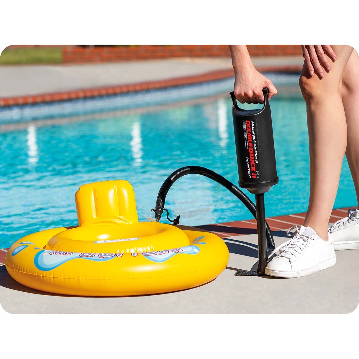 Pompka ręczna Intex Double Quick II tłokowa do materaca