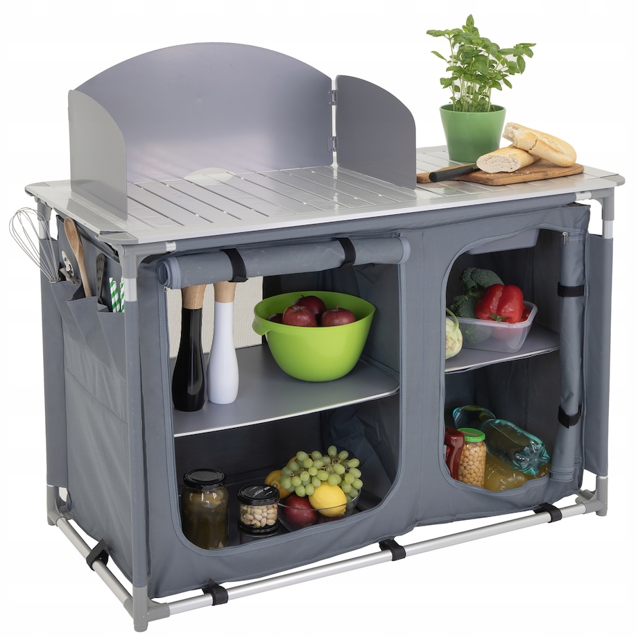 KUCHNIA TURYSTYCZNA SZAFKA stół składany ogrodowy torba KEMPINGOWY stolik