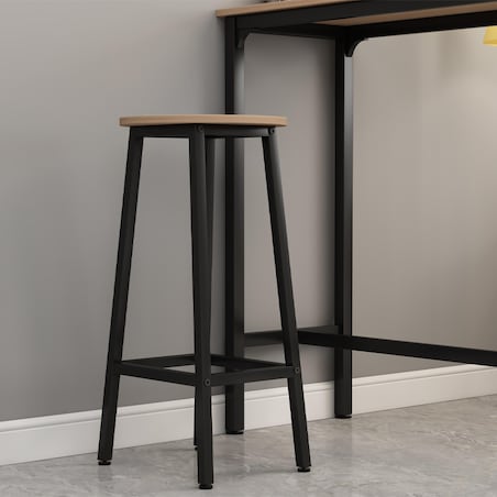 Zestaw barowy stół kuchenny + 2 krzesła hoker nowoczesny industrialny loft 100 cm