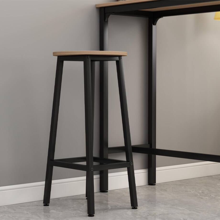 Zestaw barowy stół kuchenny + 2 krzesła hoker nowoczesny industrialny loft 100 cm