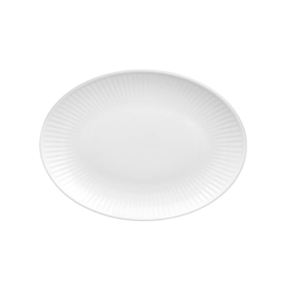 Półmisek owalny 33 cm Dalia biała C001