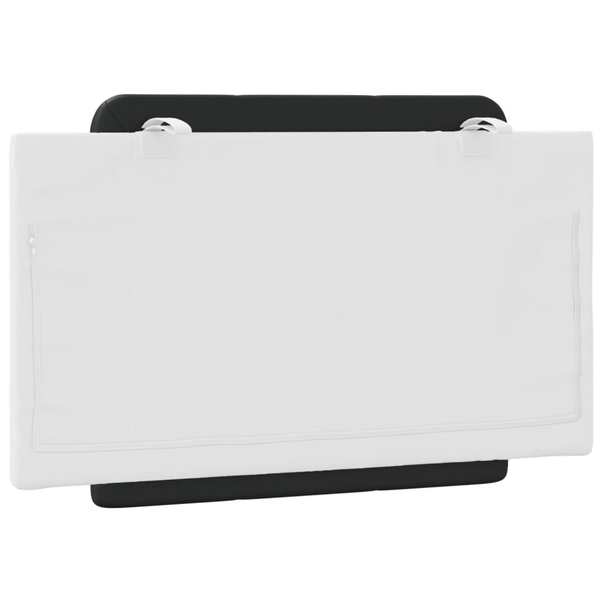 vidaXL Poduszka na wezgłowie, Zadar, czarno-biała, 80 cm, sztuczna skóra