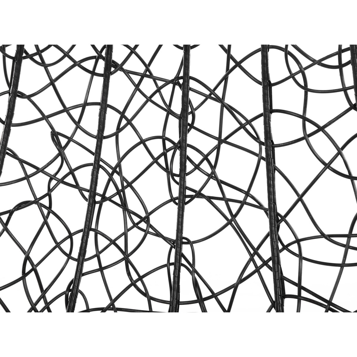 Fotel wiszący z technorattanu czarny ATRI II