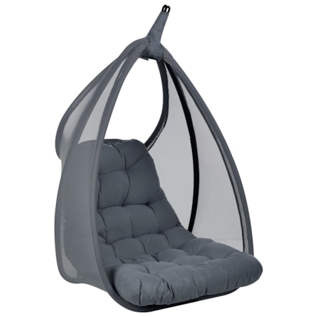 Fotel wiszący ze stojakiem AVEGNO Ciemnoszary