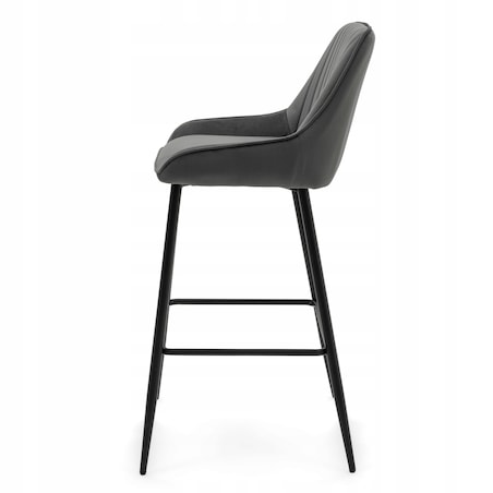 Hoker tapicerowany welurowy do salonu jadalni barowy glamour PASSO