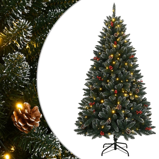 vidaXL Sztuczna choinka, 150 lampek LED, 120 cm