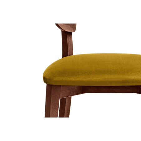 KONSIMO LYCO loftowe krzesło żółte