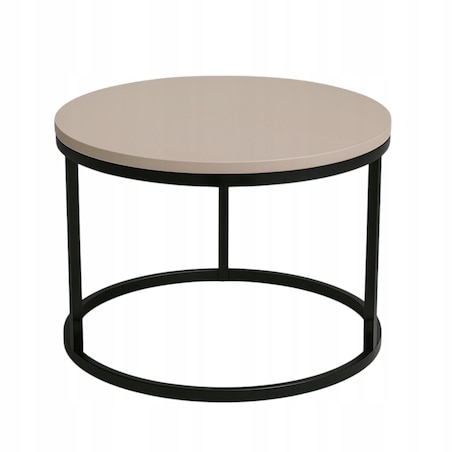 Stolik Kawowy KASZMIR 60 cm Metal Minimalizm Industrialny Styl SOFT LOFT