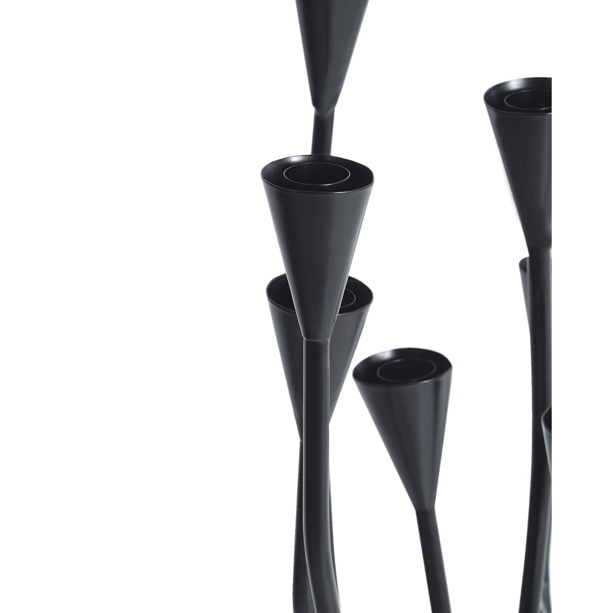 Świecznik MATOSINHOS Metal 54 cm Czarny