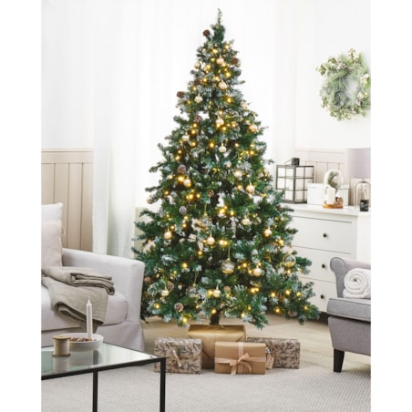 Sztuczna choinka świąteczna LED PALOMAR 210 cm Zielony