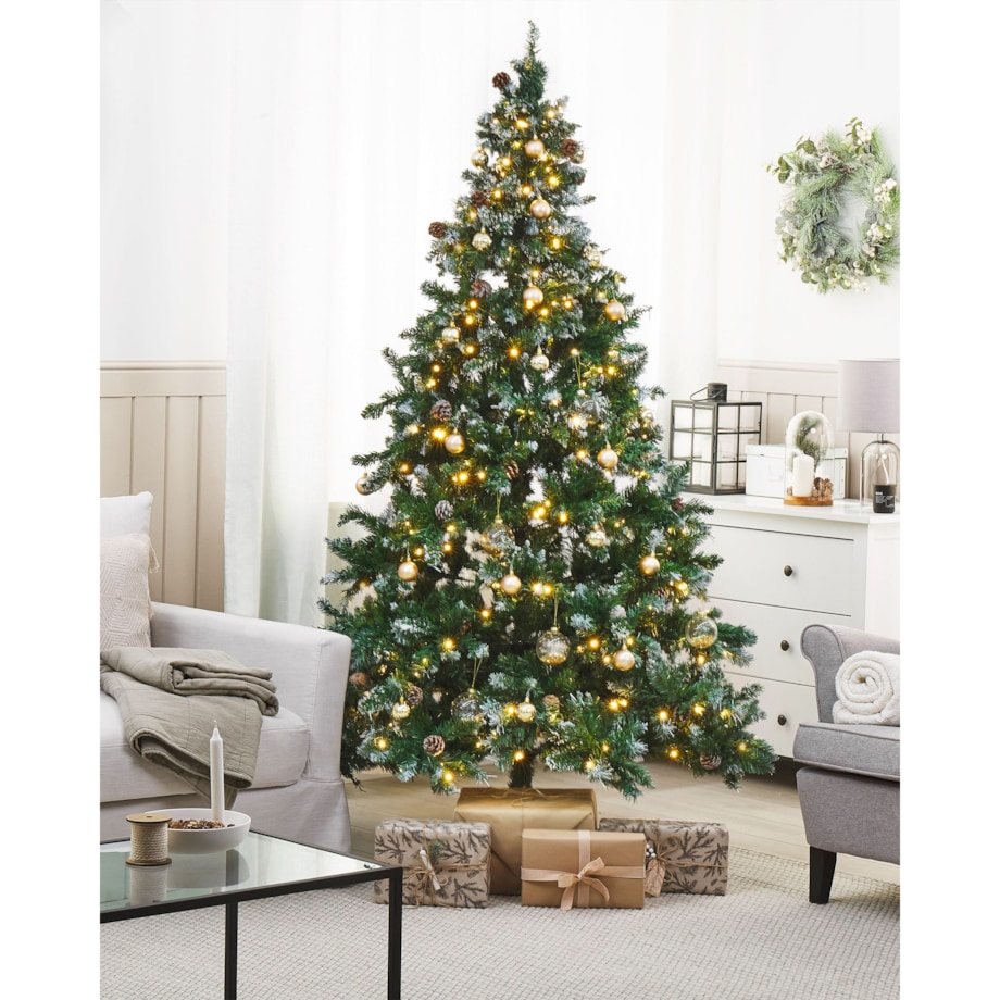 Sztuczna choinka świąteczna LED PALOMAR 210 cm Zielony