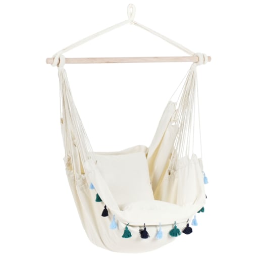 Fotel wiszący VARENA Bawełna Niebieski