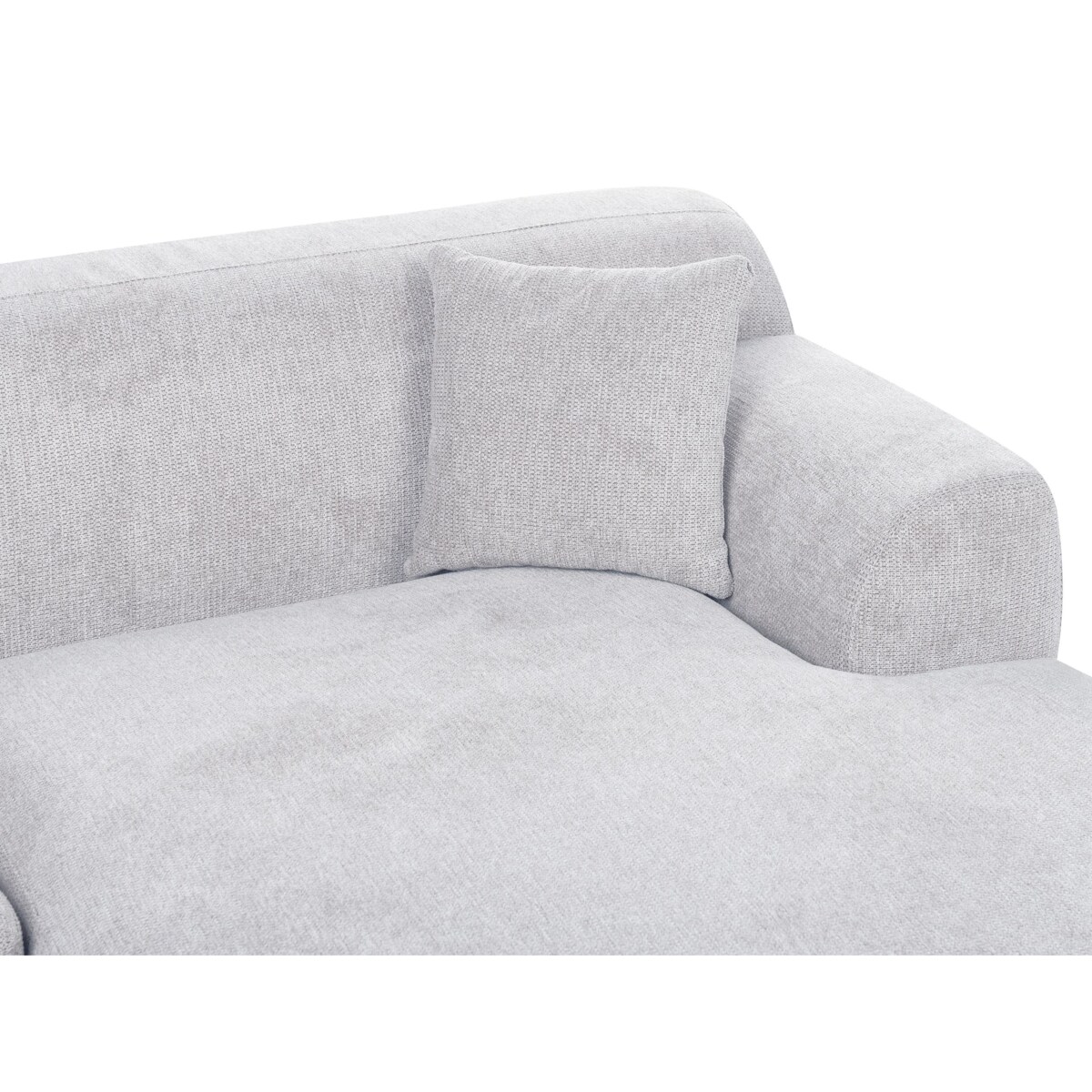 Sofa narożna lewostronna HOLT Jasnoszary Lewostronny