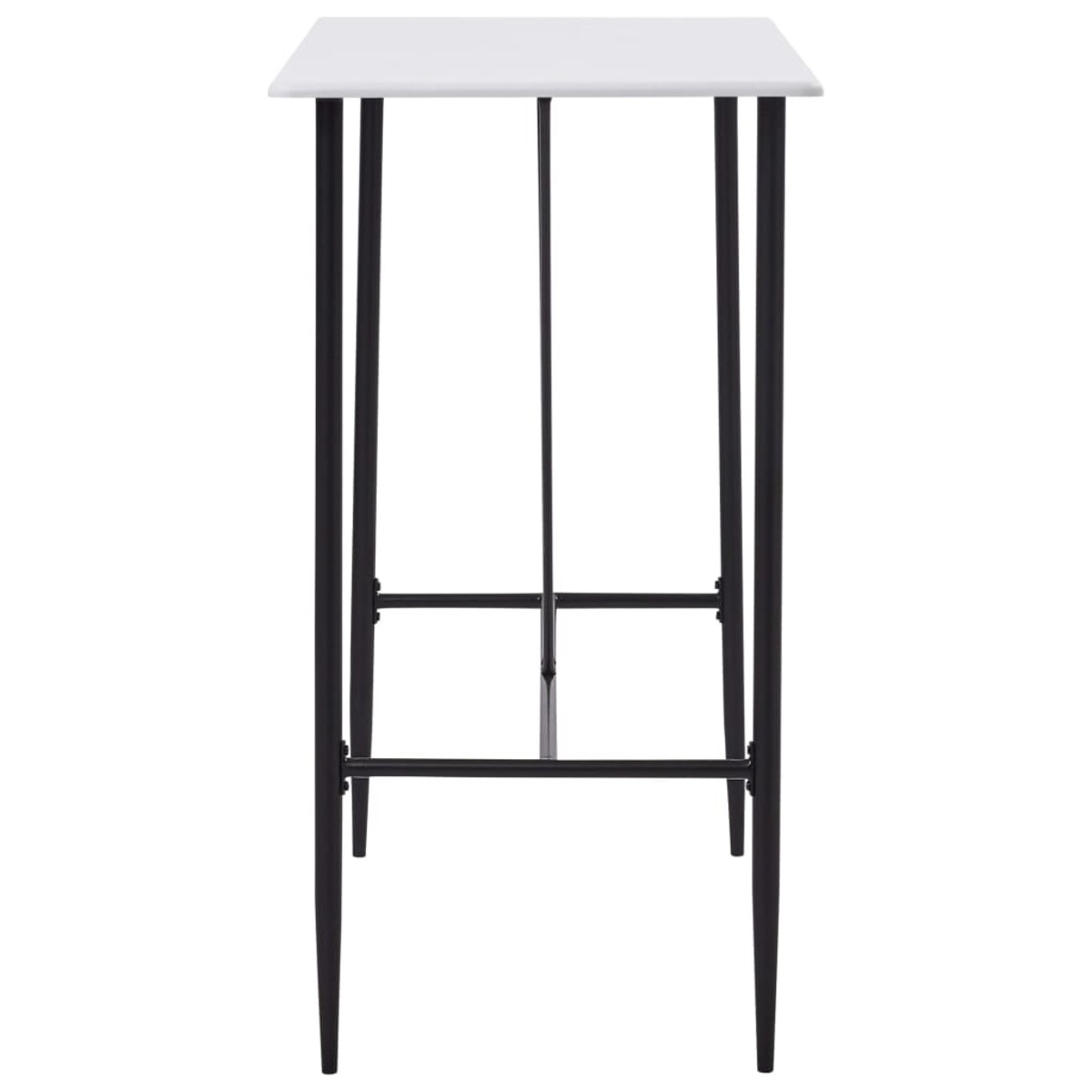 vidaXL Stolik barowy, biały, 120 x 60 x 110 cm, MDF