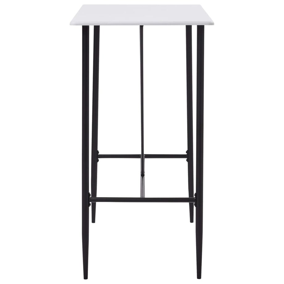 vidaXL Stolik barowy, biały, 120 x 60 x 110 cm, MDF