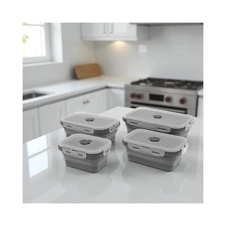 Brunbeste zestaw 4 składanych pojemników na żywność 63915