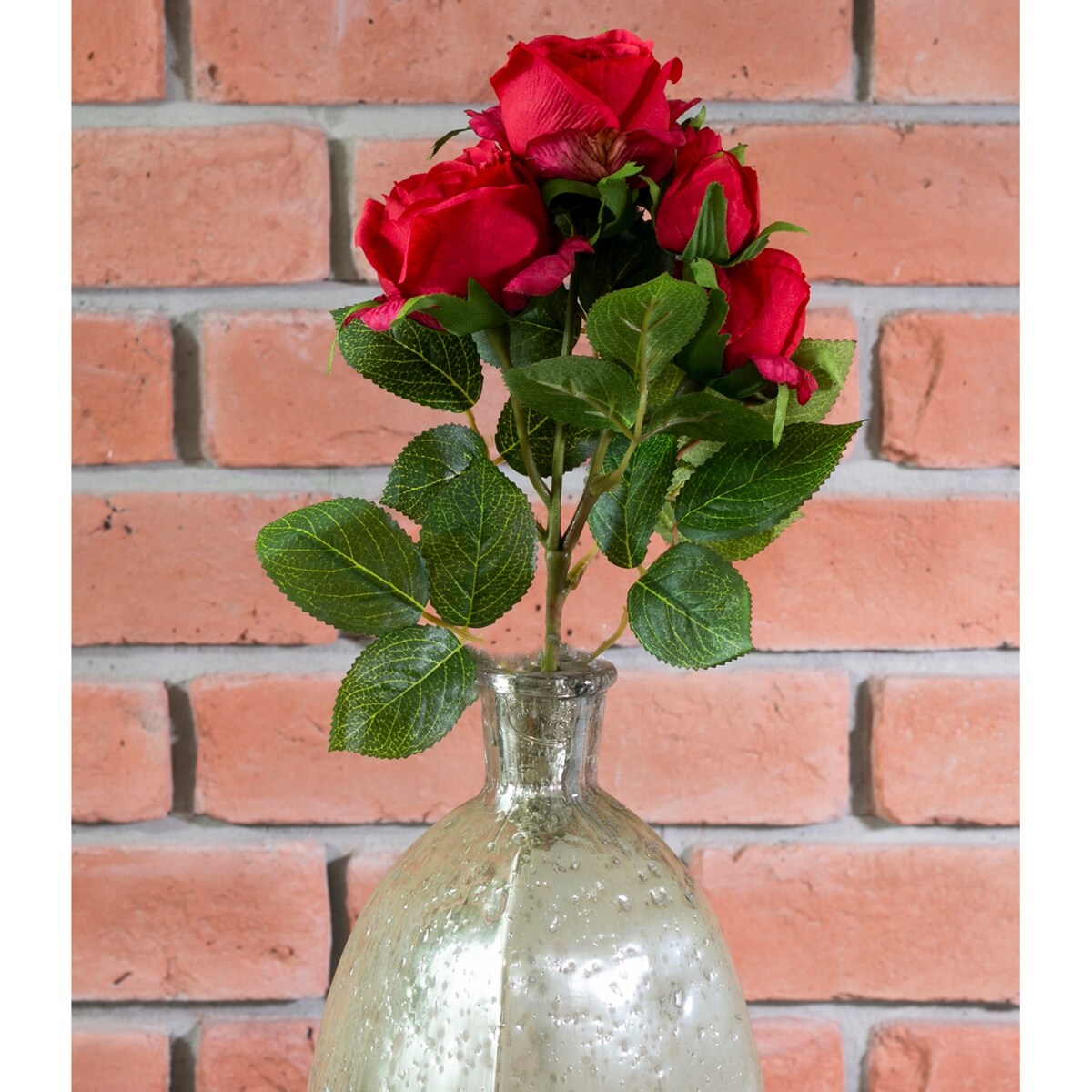 SZTUCZNE RÓŻE do wazonu czerwone wys. 39cm