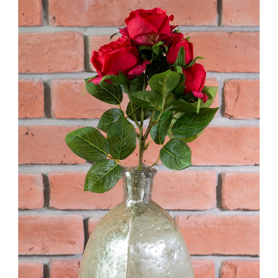 SZTUCZNE RÓŻE do wazonu czerwone wys. 39cm