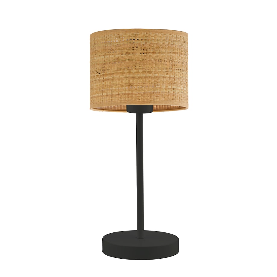 Lampka nocna na biurko lampa biurkowa LED z abażurem walec BLUES
