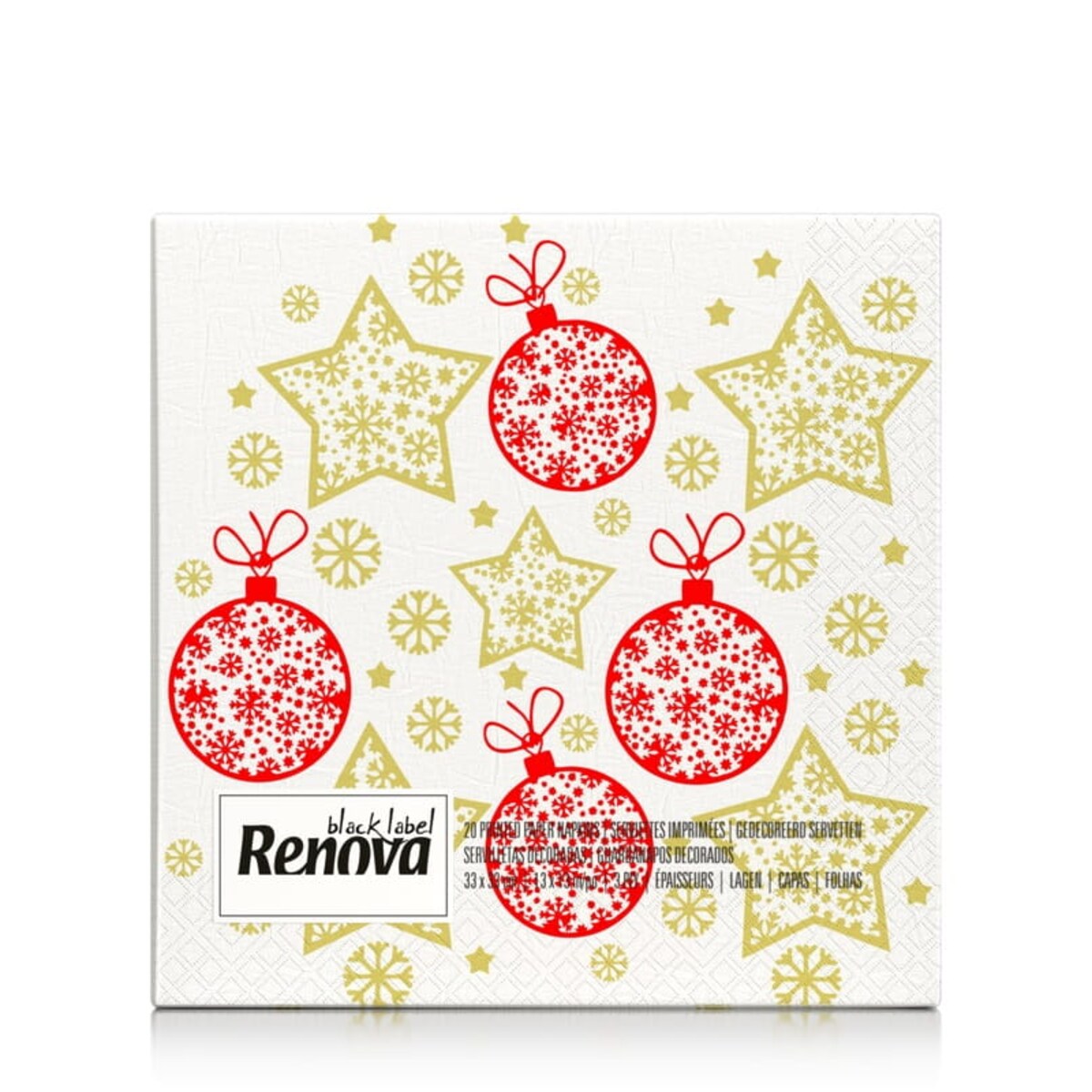 Serwetki Renova Xmas Stars&Balls 20szt