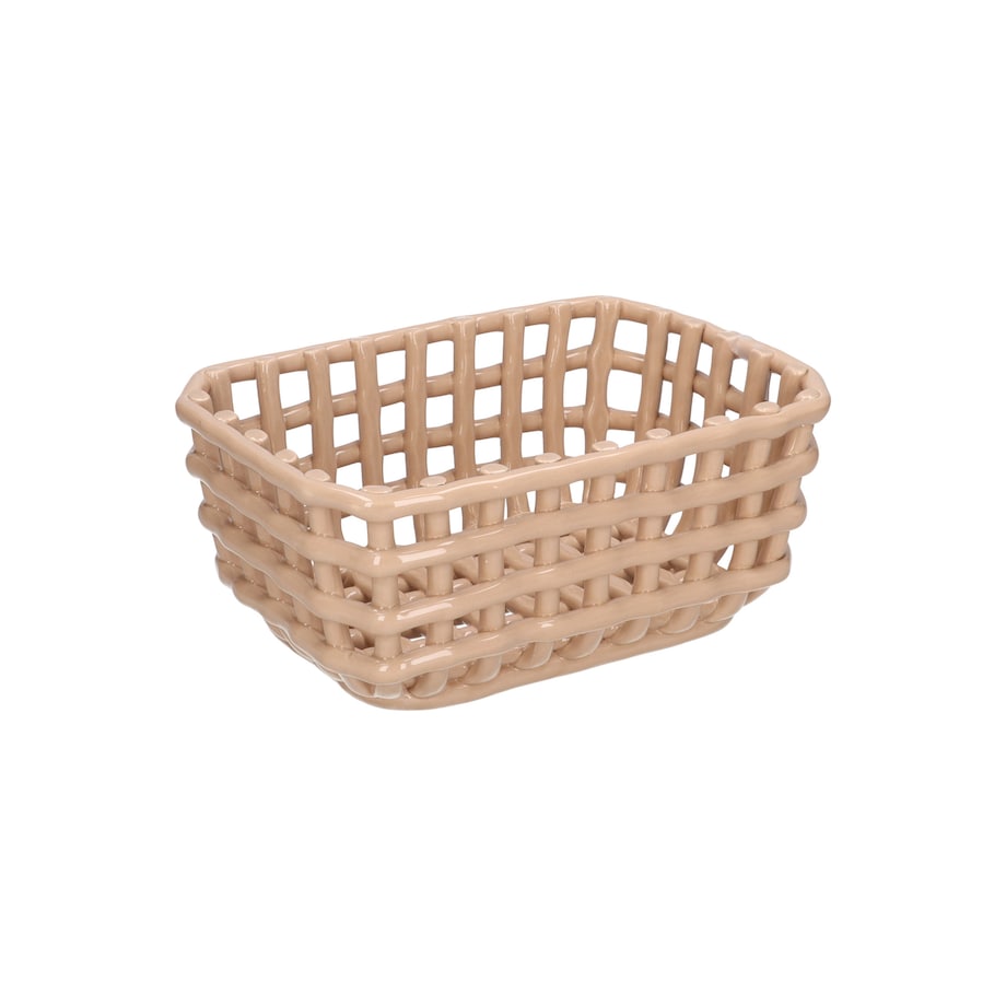 RITUALI DOMESTICI CATTURATA Koszyk na chleb beżowy 28 x 20 x 12.5 cm