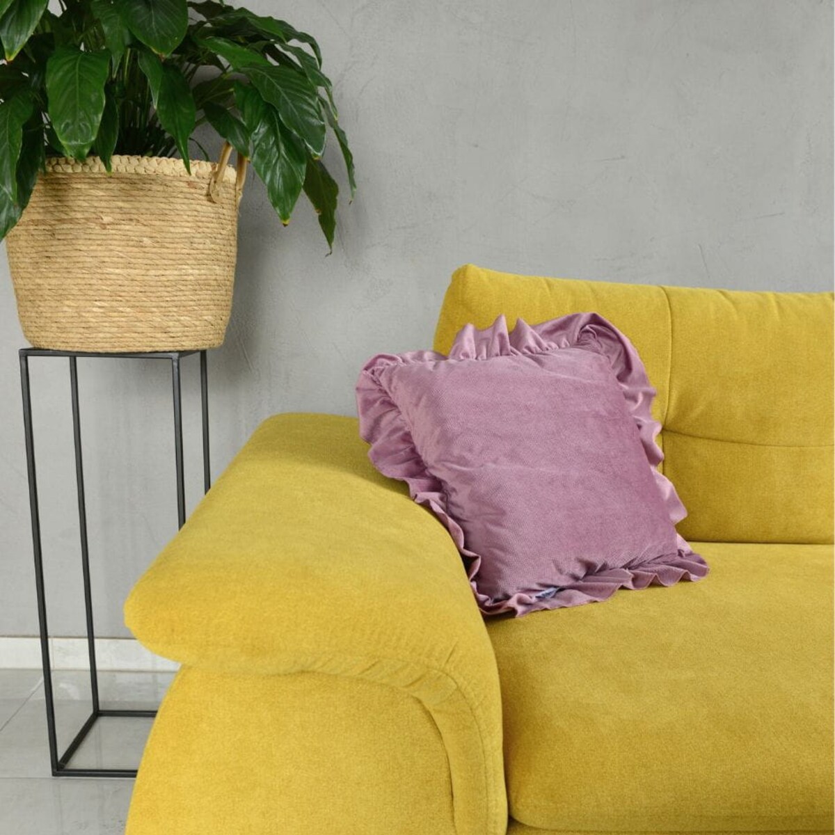 Poszewka Pościel Na Poduszkę Jasiek Z Falbanką 40X40 Retro Róż