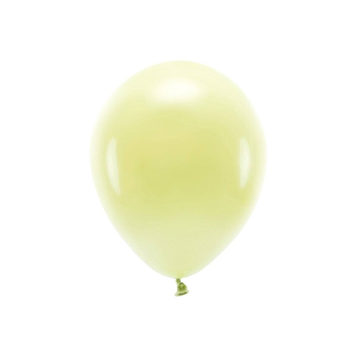 Balony Eco 30cm pastelowe, jasny żółty (1 op. / 10 szt.)