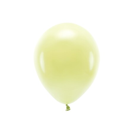 Balony Eco 30cm pastelowe, jasny żółty (1 op. / 10 szt.)