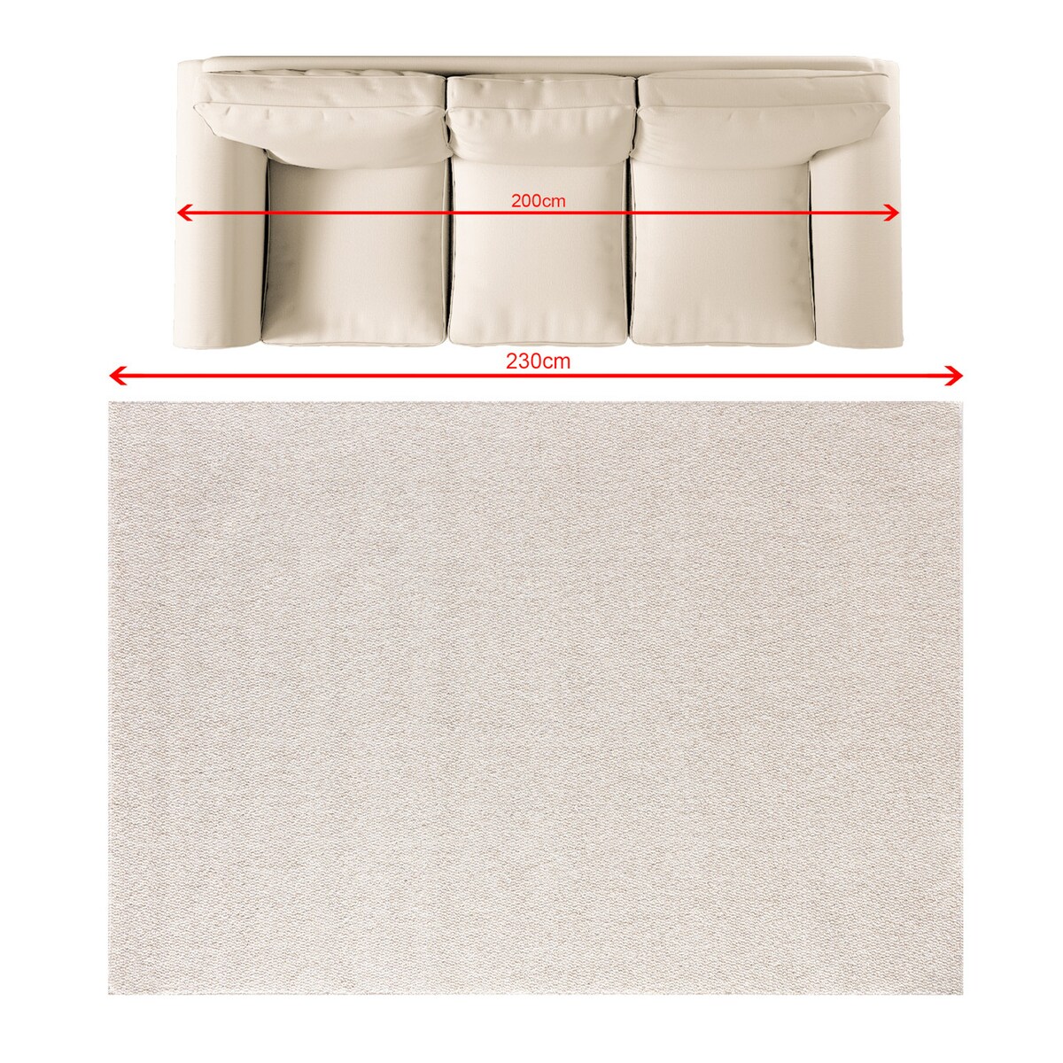 Dywan Solaro linen grey 160x230 cm, 160x230 cm