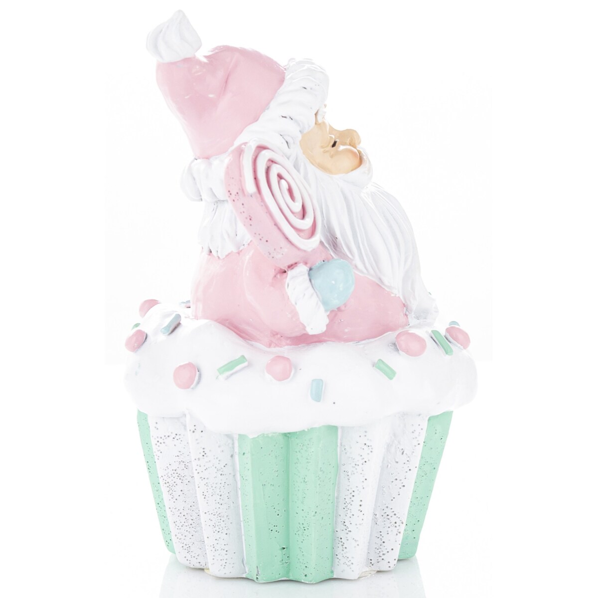 Dekoracja Mikołaj na muffince 14x10x9 cm BABBO NATALE