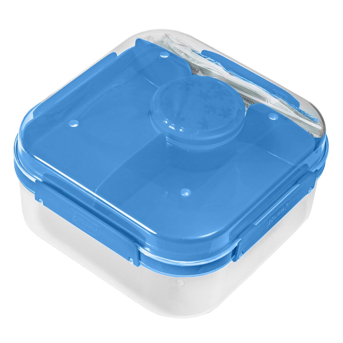 Pojemnik Śniadaniowy Plastikowy Śniadaniówka Lunch Box 1.6 L Niebieski