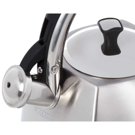 Czajnik stalowy z gwizdkiem 2.2L srebrny Inox KLAUSBERG