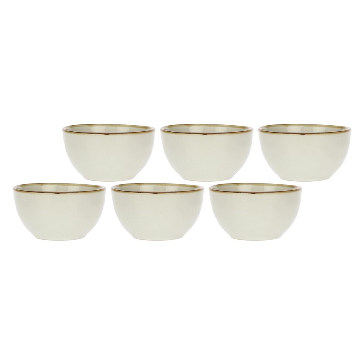Zestaw 6 misek na owoce Concerto Avorio - Kość słoniowa, 11 cm
